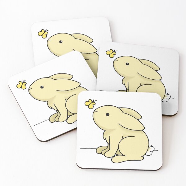 Item preview, Cute Little Rabbit With Butterfly designed and sold by PeppaThePenguin.
