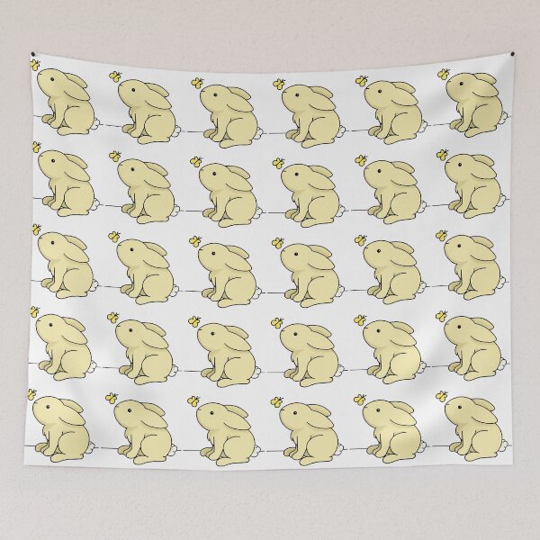 Item preview, Cute Little Rabbit With Butterfly designed and sold by PeppaThePenguin.