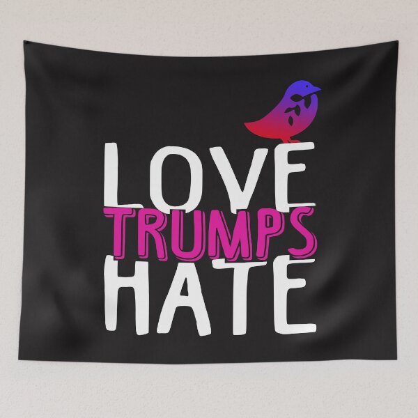 Item preview, Love Trumps Hate Funny Gift for Men Women Great Funny Gift on Election Day designed and sold by iamspiner.