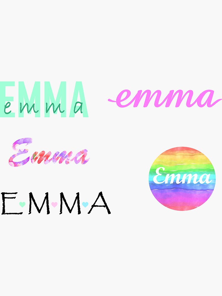 emma-name-sticker-pack-sticker-for-sale-by-tshirtsmash-redbubble