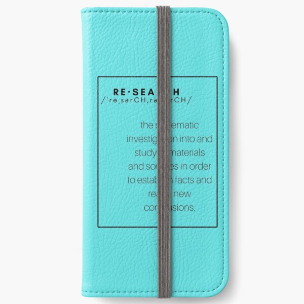 Meaning of Research-Alpha Researcher iPhone Wallet