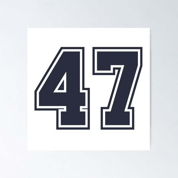 Item preview, 47 Sports Number Fourty-Seven designed and sold by HelloFromAja.