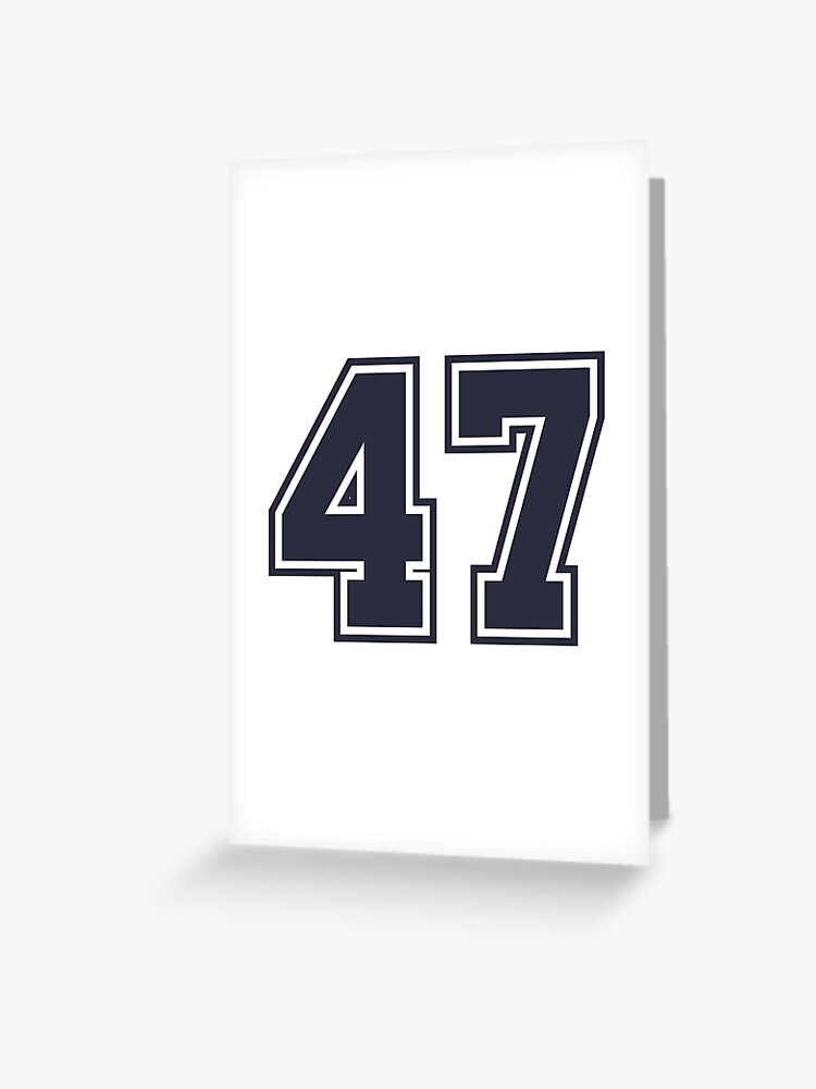 47 Number Cleveland Sports Fourty-Seven Brown Jersey Sticker for Sale by  HelloFromAja