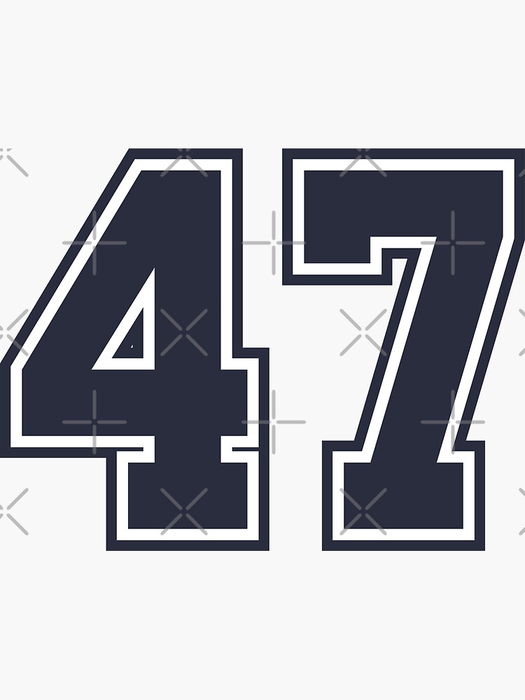 47 Sports Number Fourty-Seven | Sticker