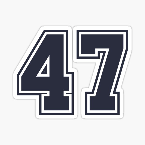 47 Sports Number Fourty-Seven Sticker by HelloFromAja