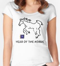 Year of The Horse Women's Fitted Scoop T-Shirt