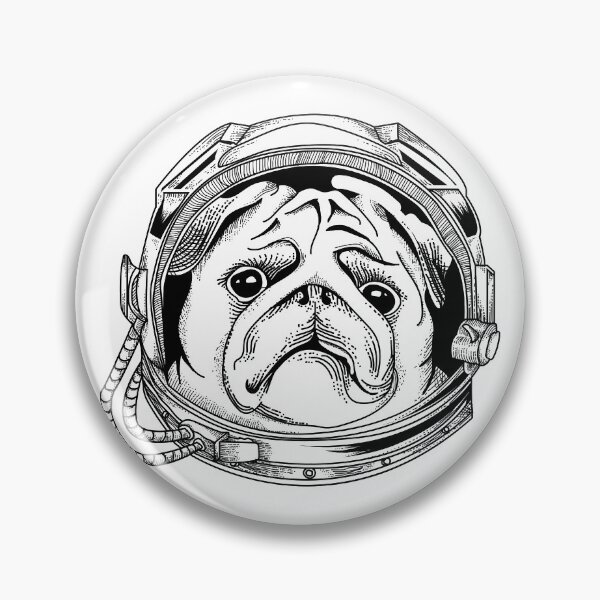 Item preview, Pug Astrodog Art designed and sold by JTS STORE.