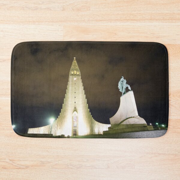 Item preview, Reykjavik Church tower by Night  designed and sold by hawkie.
