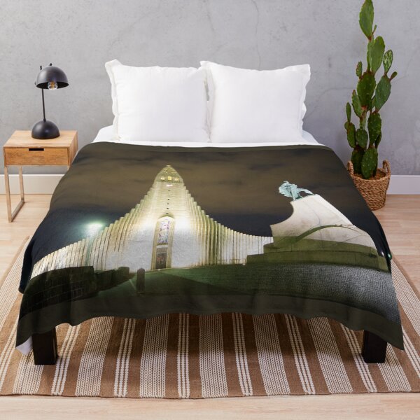 Item preview, Reykjavik Church tower by Night  designed and sold by hawkie.