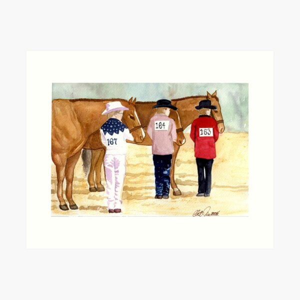 Aperçu de l'œuvre Portrait de jeune homme Quarter Horse créée et vendue par Oldetimemercan.
