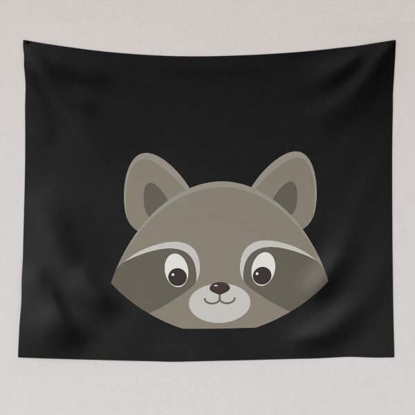 Item preview, Raccoon face  designed and sold by Beyond Words.
