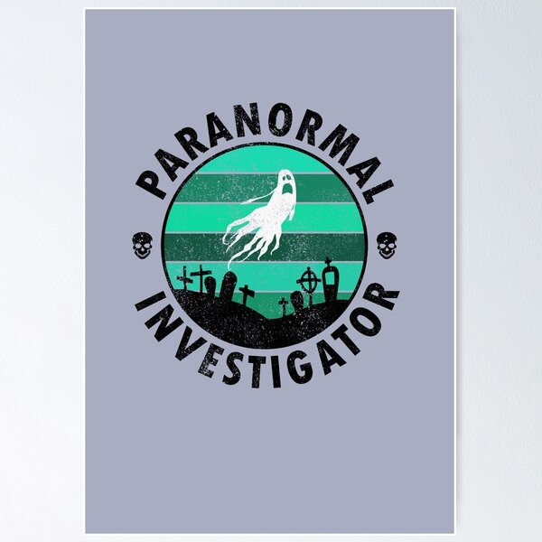 Item preview, Paranormal Investigator - Ghostly Graveyard - Black and Grey designed and sold by Forevercreative.