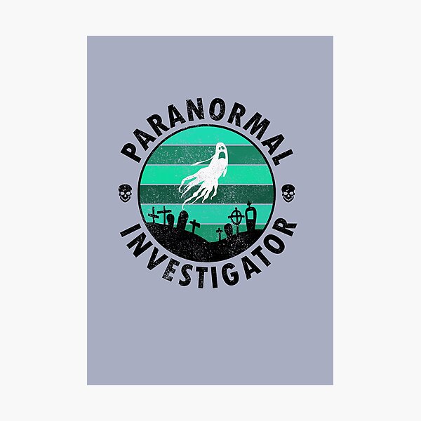 Item preview, Paranormal Investigator - Ghostly Graveyard - Black and Grey designed and sold by Forevercreative.