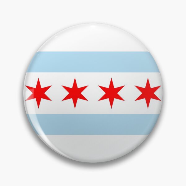 Artikelvorschau, Chicago Illinois City Flagge entworfen und verkauft von FiveRedBats.