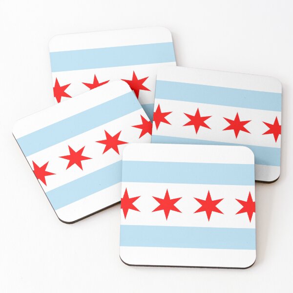 Item preview, Chicago Illinois City Flag  designed and sold by FiveRedBats.