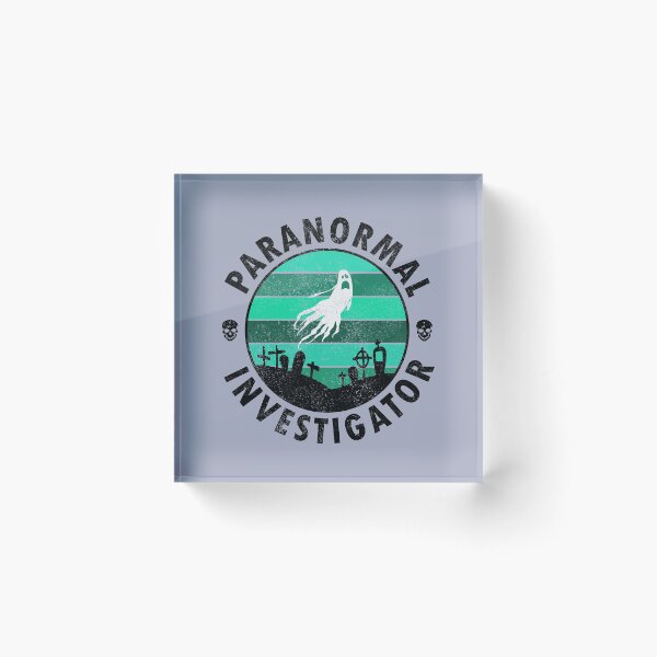 Item preview, Paranormal Investigator - Ghostly Graveyard - Black and Grey designed and sold by Forevercreative.