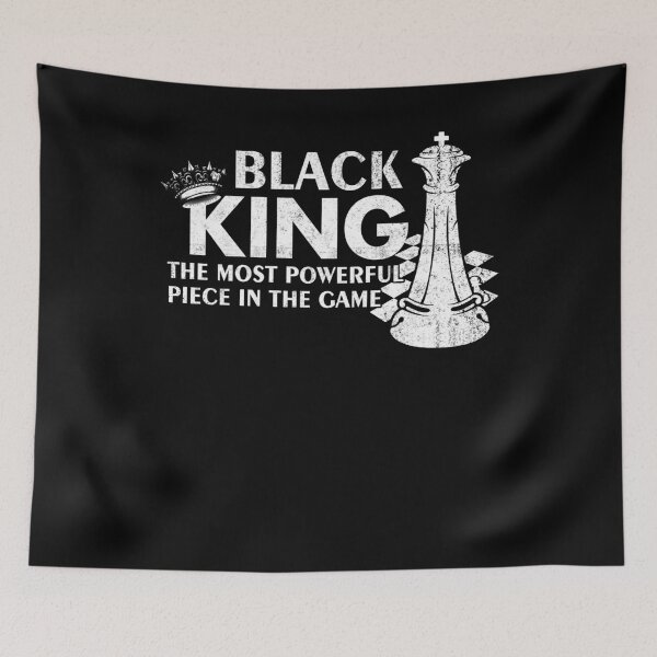 Item preview, Black King The Most Powerful Piece in the Game Shirt - African Black Pride History Chess King designed and sold by Simeon	 Dorelus.