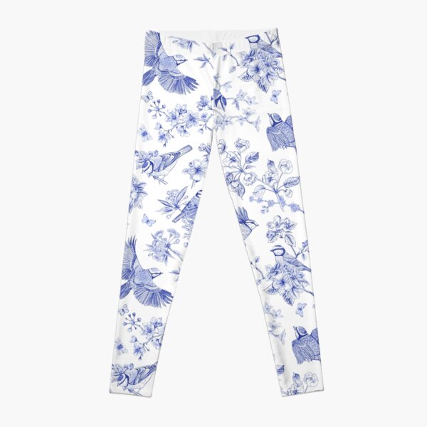 Toile de Jouy Pattern Leggings