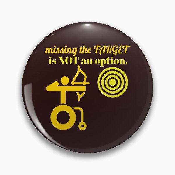 Item preview, missing the target is not an option. person with disability playing archery designed and sold by doctors-apparel.