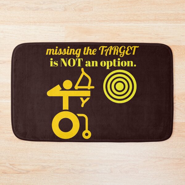 Item preview, missing the target is not an option. person with disability playing archery designed and sold by doctors-apparel.