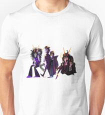 Ancestors: Eridan/Dualscar, Feferi/Condesce, Gamzee/Highblood Unisex T-Shirt