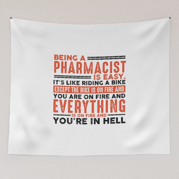 Item preview, Being a Pharmacist Is Easy Shirt Everything On Fire designed and sold by Orange Pieces.