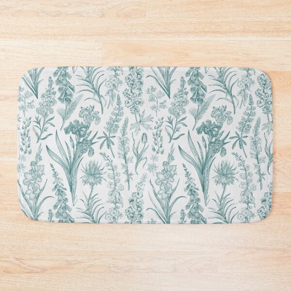 Item preview, Emerald Green Botanical Toile de Jouy designed and sold by janesbotanics.