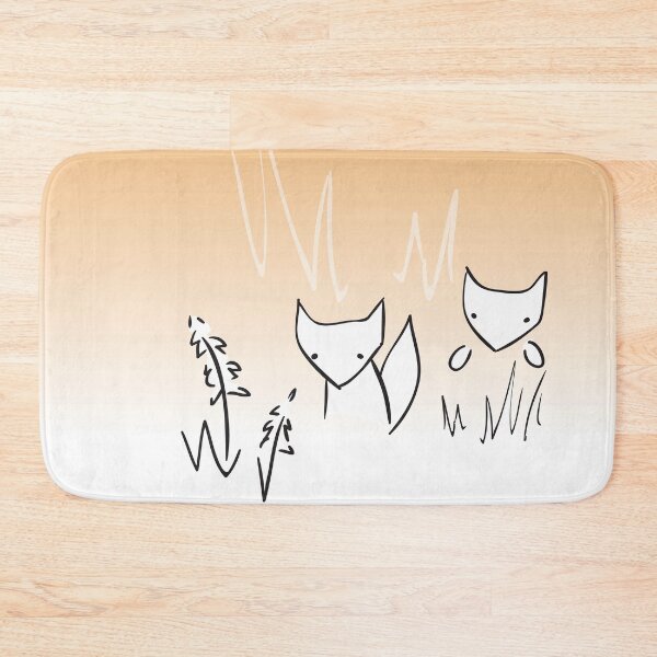 Item preview, foxes in a field of foxgloves designed and sold by bravescribbler.