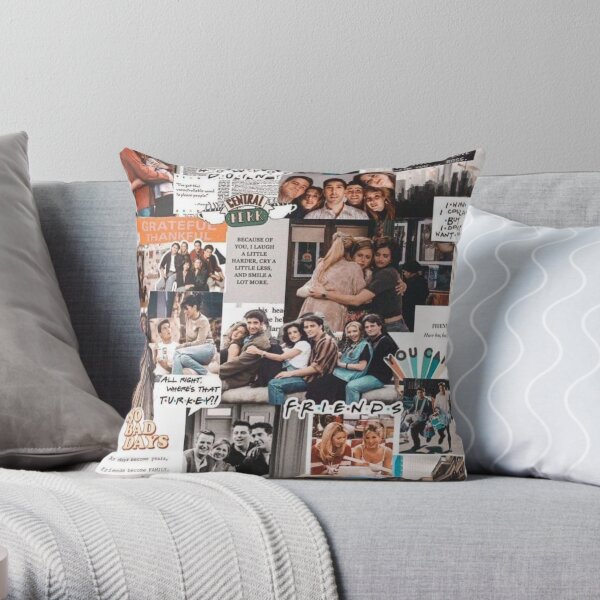 friends wallpaper Throw Pillow