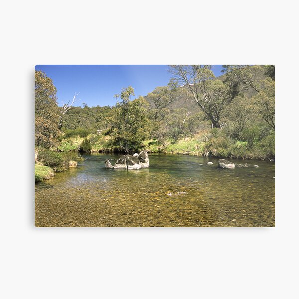 Thredbo River, Snowy Mountains, Australia Metal Print