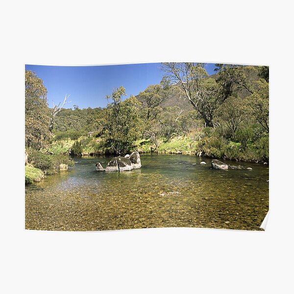 Thredbo River, Snowy Mountains, Australia Poster