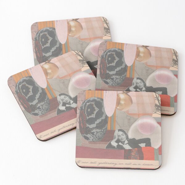 Item preview, Romantic, Artsy, Stylish Retro Vintage Collage Pattern  designed and sold by junepillows.