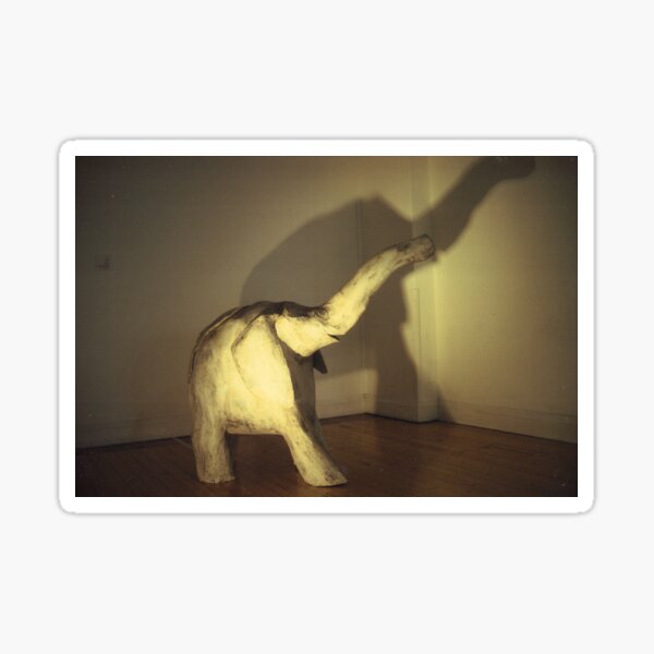 Return to Sender. Sculpture by Luke Foster. Sticker