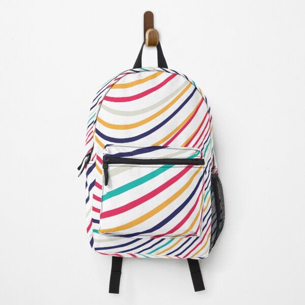 Item preview, Abstract Color Curved Lines Pattern designed and sold by MintaApparel.