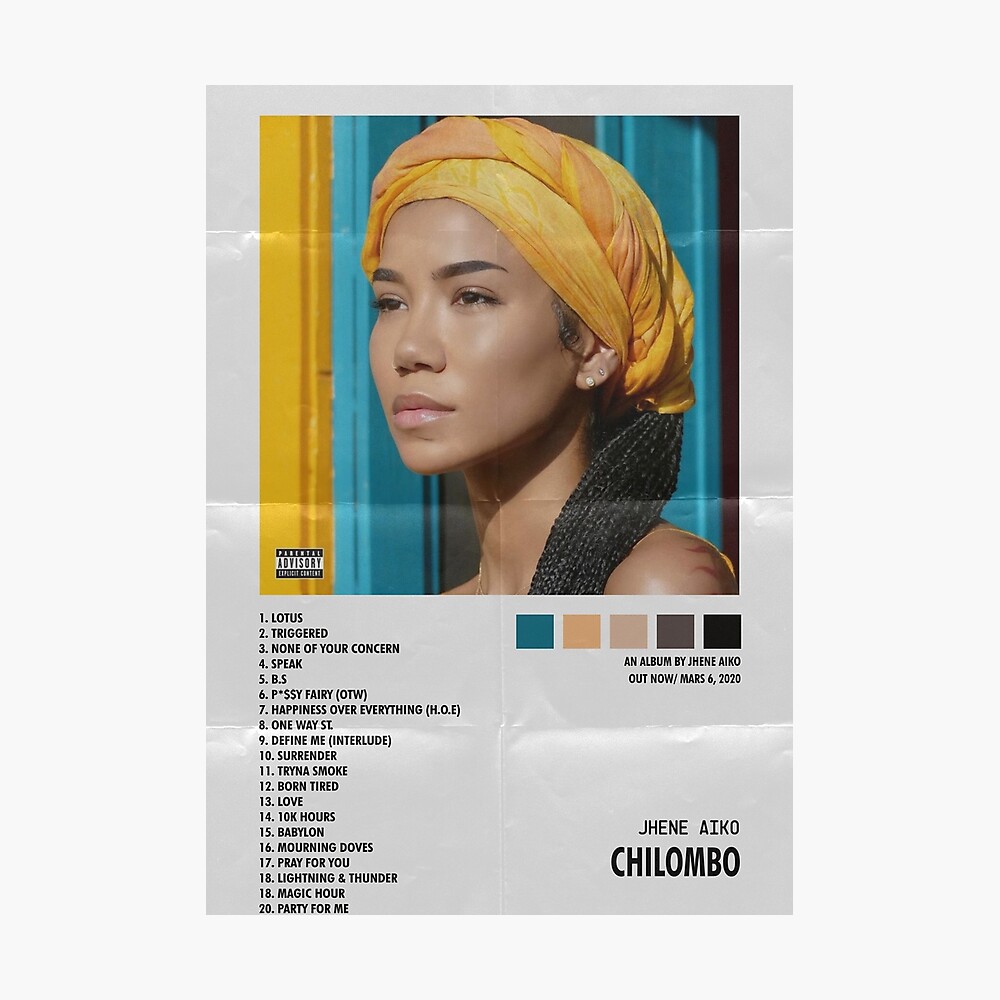 Jhené Aiko "Souled Out" Art Music Album Poster HD Print 12" 16" 20" 24" Sizes 