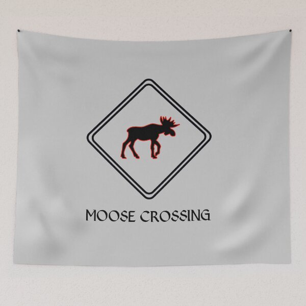 Item preview, Funny moose crossing - scandinavia designed and sold by Aurealis Creatief.