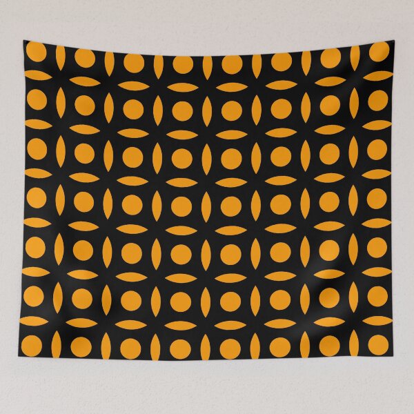 Item preview, Geometric Pattern: Intersect Circle: Black/Orange designed and sold by Red Wolf.