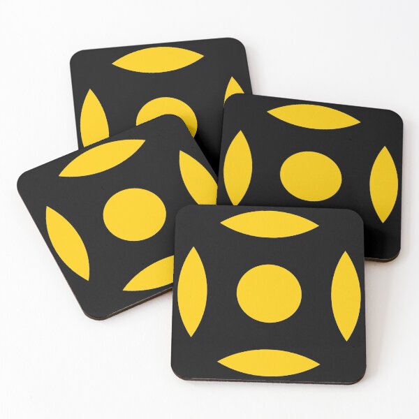 Item preview, Geometric Pattern: Intersect Circle: Black/Yellow designed and sold by Red Wolf.