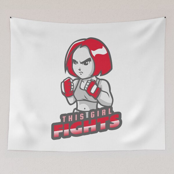 Item preview, This Girl Fights - Fighter Girl Design designed and sold by mum-of-two.