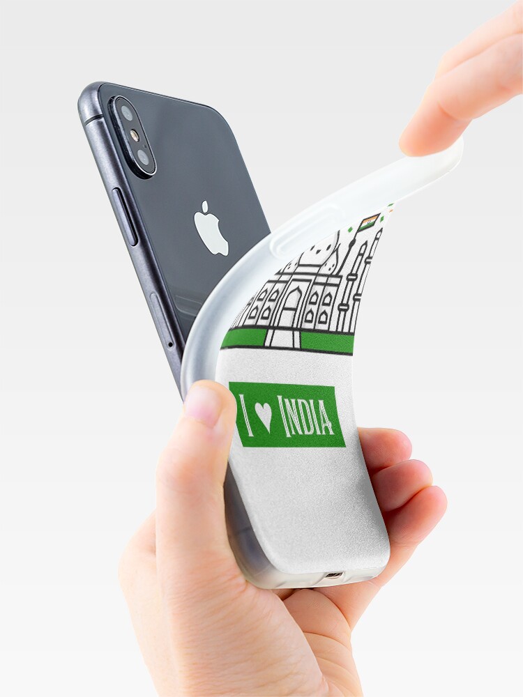 Alternate view of I Love India iPhone Case & Cover
