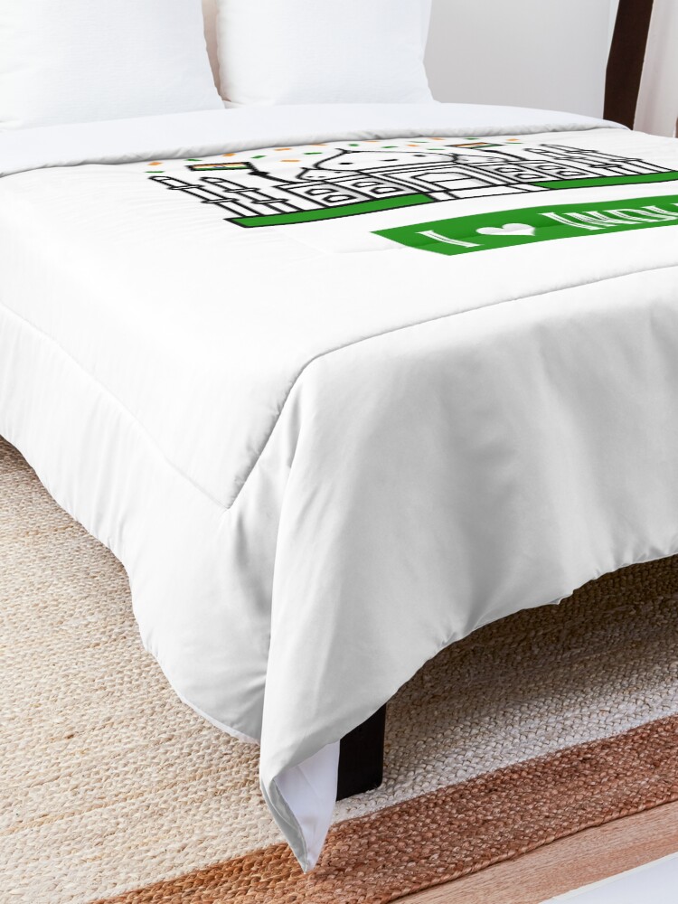 Alternate view of I Love India Comforter