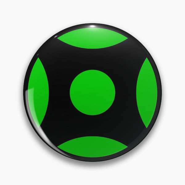 Item preview, Geometric Pattern: Intersect Circle: Black/Green designed and sold by Red Wolf.