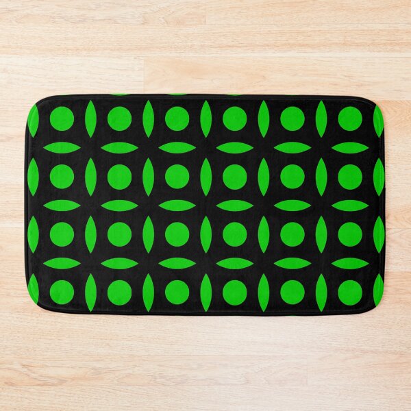 Item preview, Geometric Pattern: Intersect Circle: Black/Green designed and sold by Red Wolf.