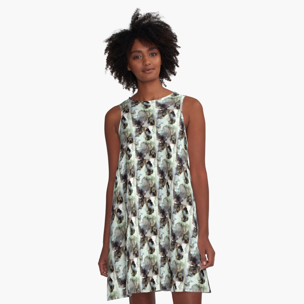 Item preview, A-Line Dress designed and sold by curlyartcloud.
