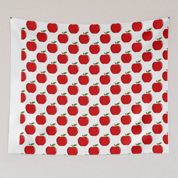 Item preview, Apples Pattern on White Background designed and sold by Bradford Adams.