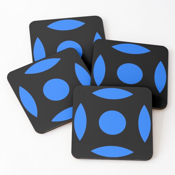 Item preview, Geometric Pattern: Intersect Circle: Black/Blue designed and sold by Red Wolf.