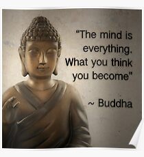 Enlightened Buddha Quote Poster