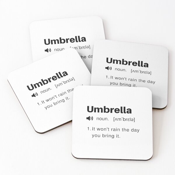 Item preview, Funny Umbrella Definition designed and sold by Sleepy Cat Design.