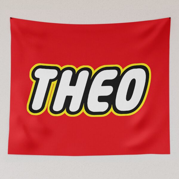 Item preview, Theo retro bricks gift for mini builder and bricks fan Happy Birthday Dear Theo designed and sold by Urosek.