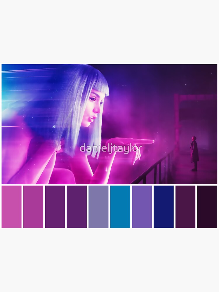 "Blade Runner 2049 Color Pallet" Sticker for Sale by danieljtaylor Redbubble